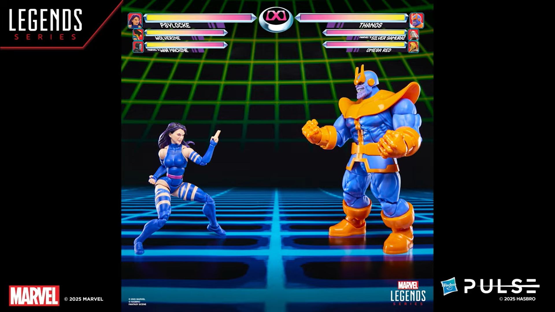 PSYLOCKE VS THANOS - GAMERVERSE - MARVEL LEGENDS (EXCLUSIVE